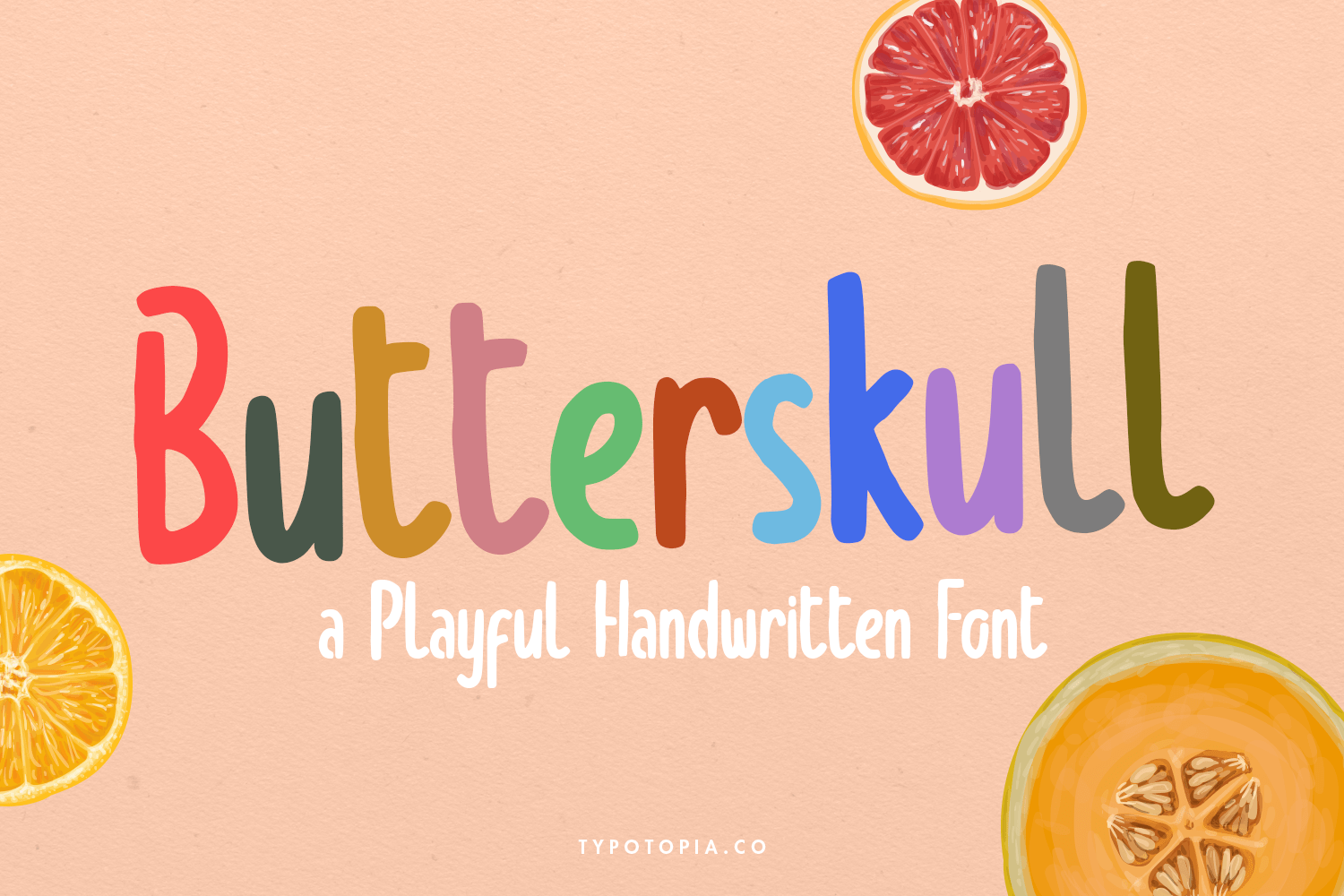 Butterskull a Playful Handwritten Font