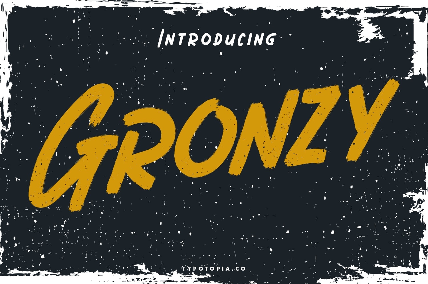 Gronzy - Brush Font